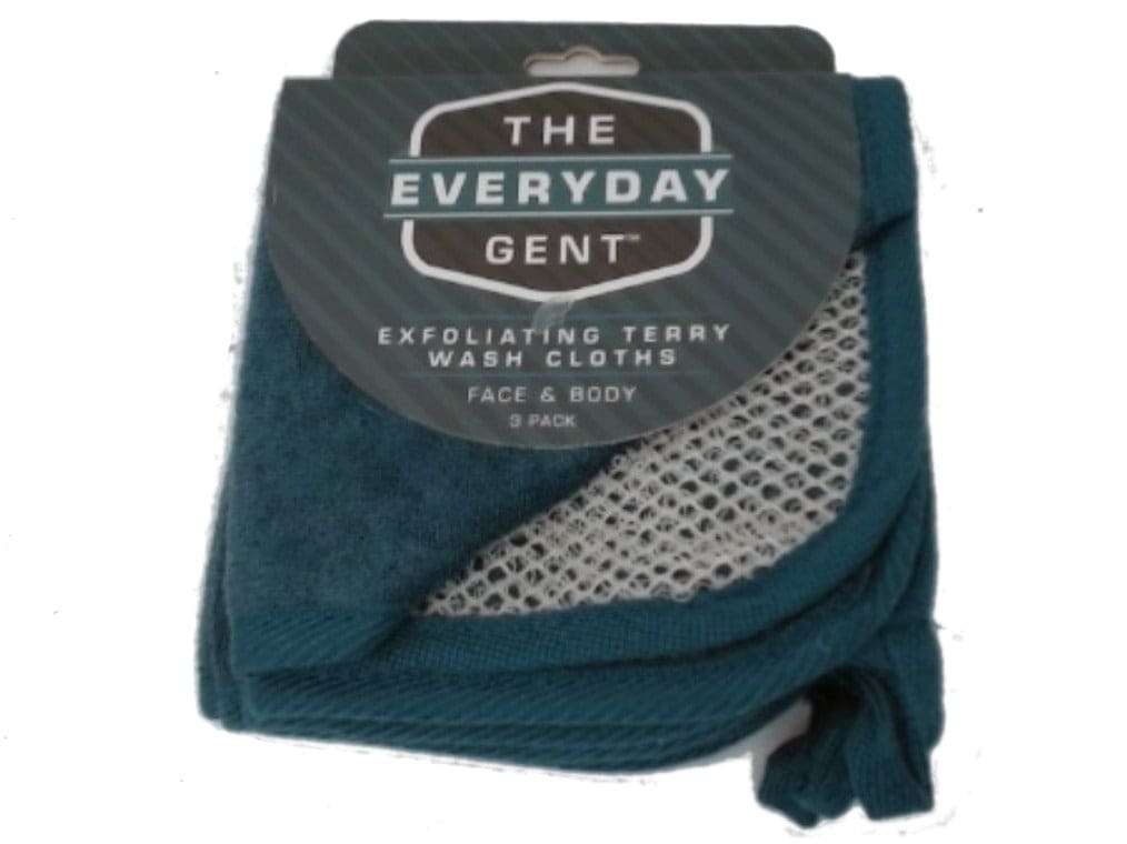 Exfoliating Terry Wash Cloths 3pk. The Everyday Gent - Brantford Surplus