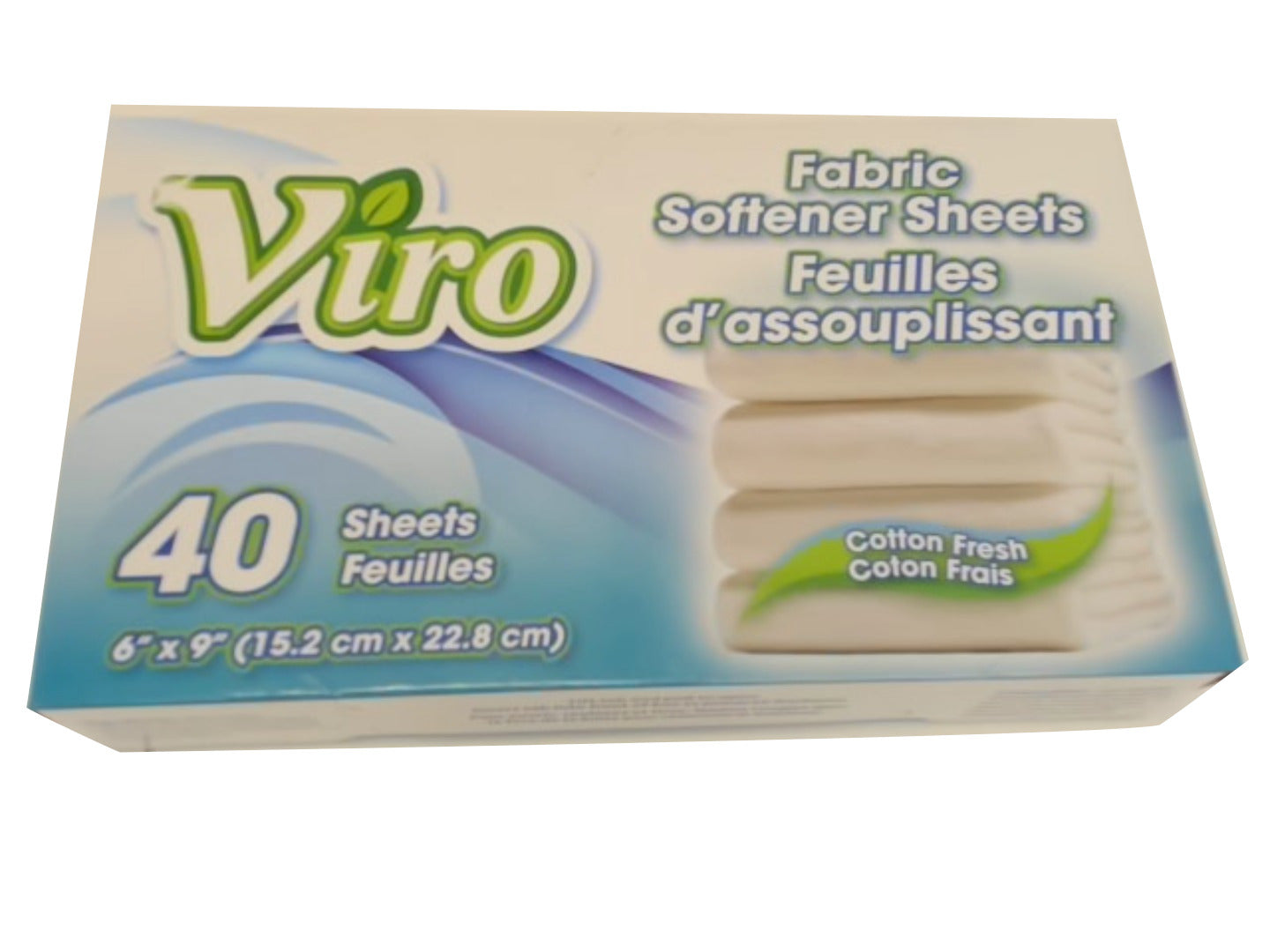 Fabric Softener Sheets 40pk. Viro - Brantford Surplus