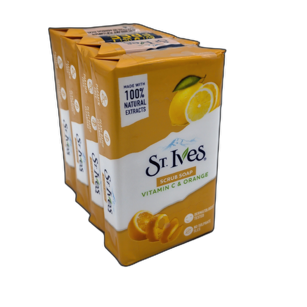 St. Ives Vitamin C Orange Bar Soap 4-Pack
