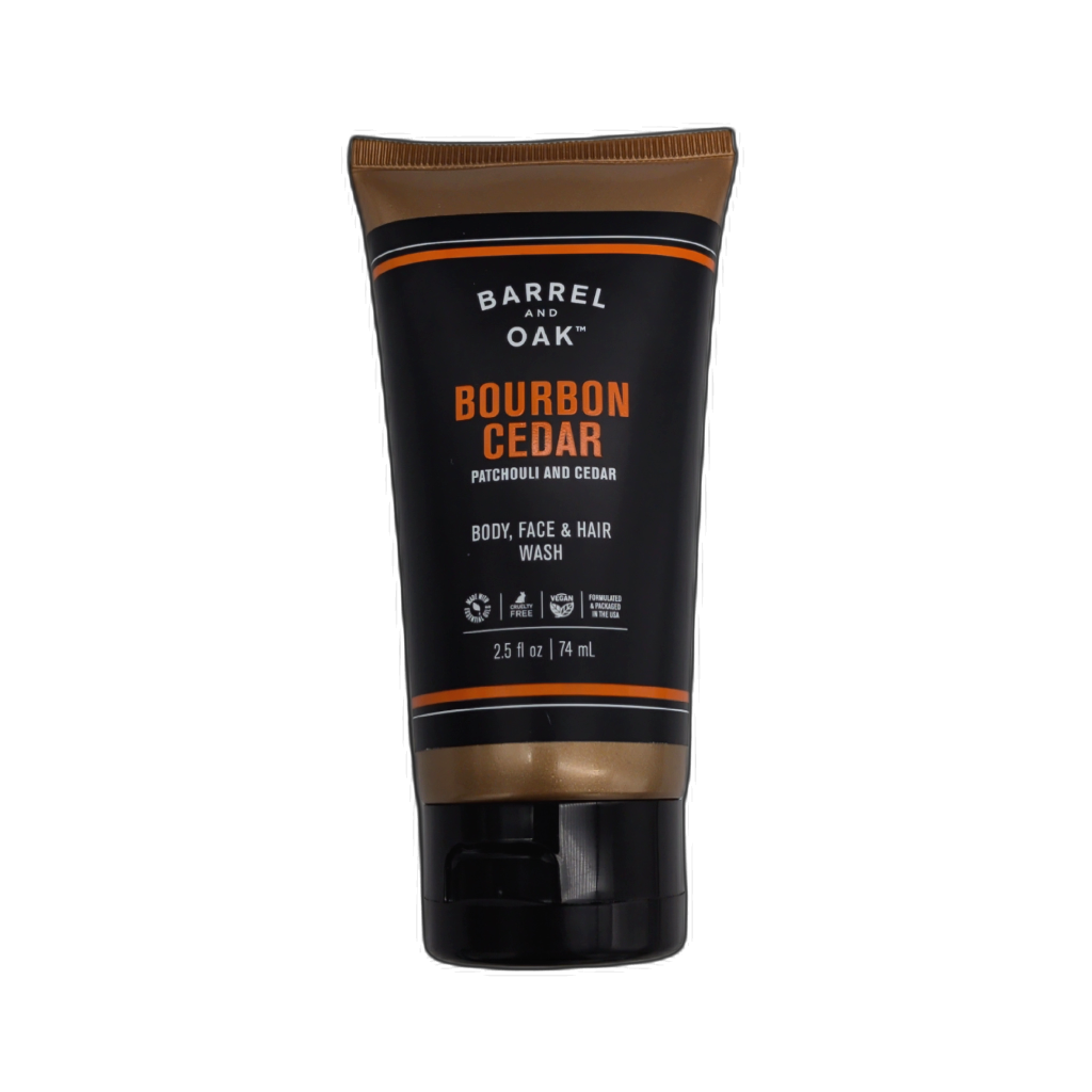Body, Face & Hair Wash Bourbon Cedar 74ml. Barrel