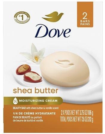 Dove Shea Butter Bar Soap 2-Pack 106g