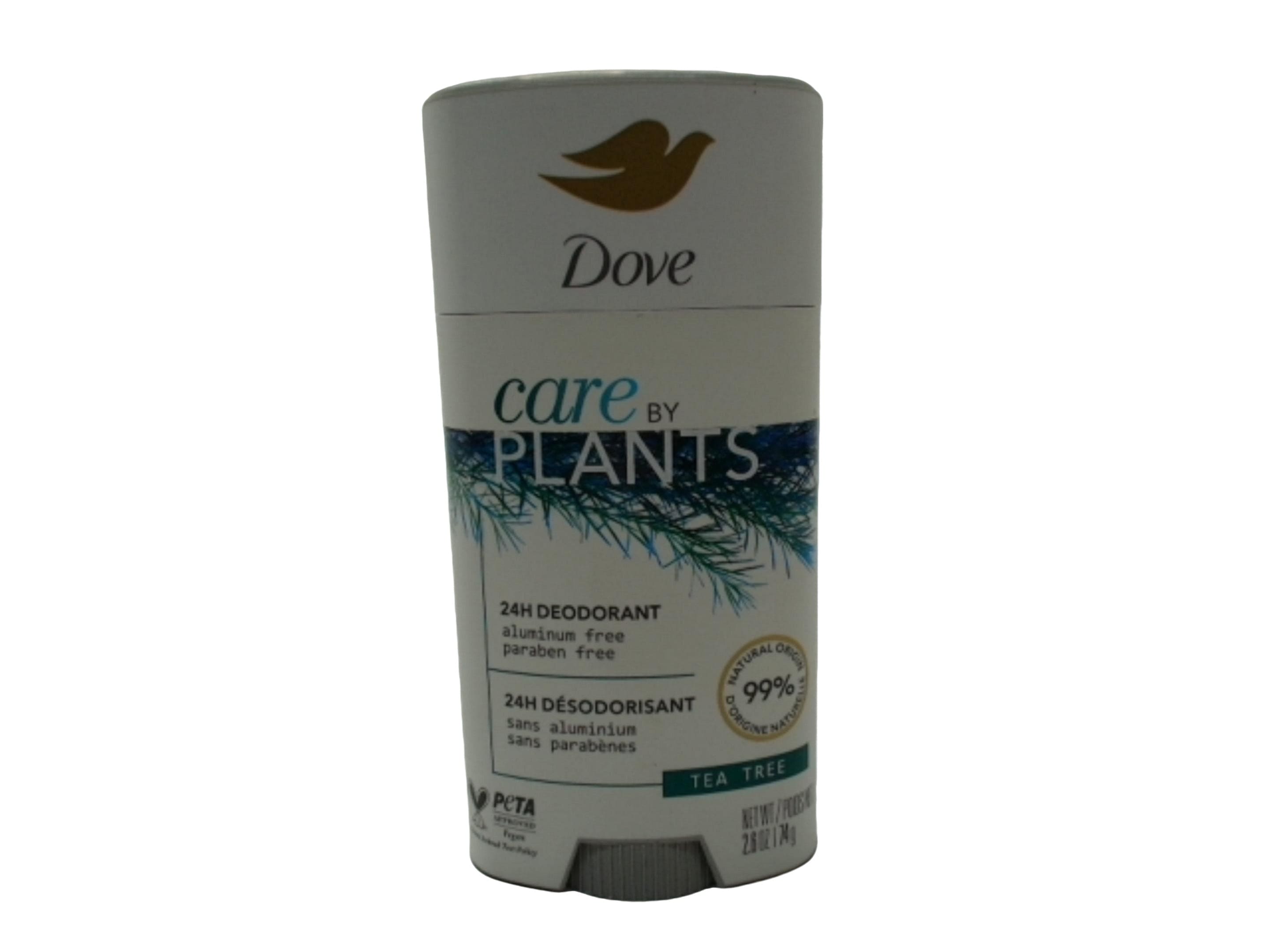 Deodorant Tea Tree Aluminum Free 74g. Dove Care By Plants - Brantford Surplus