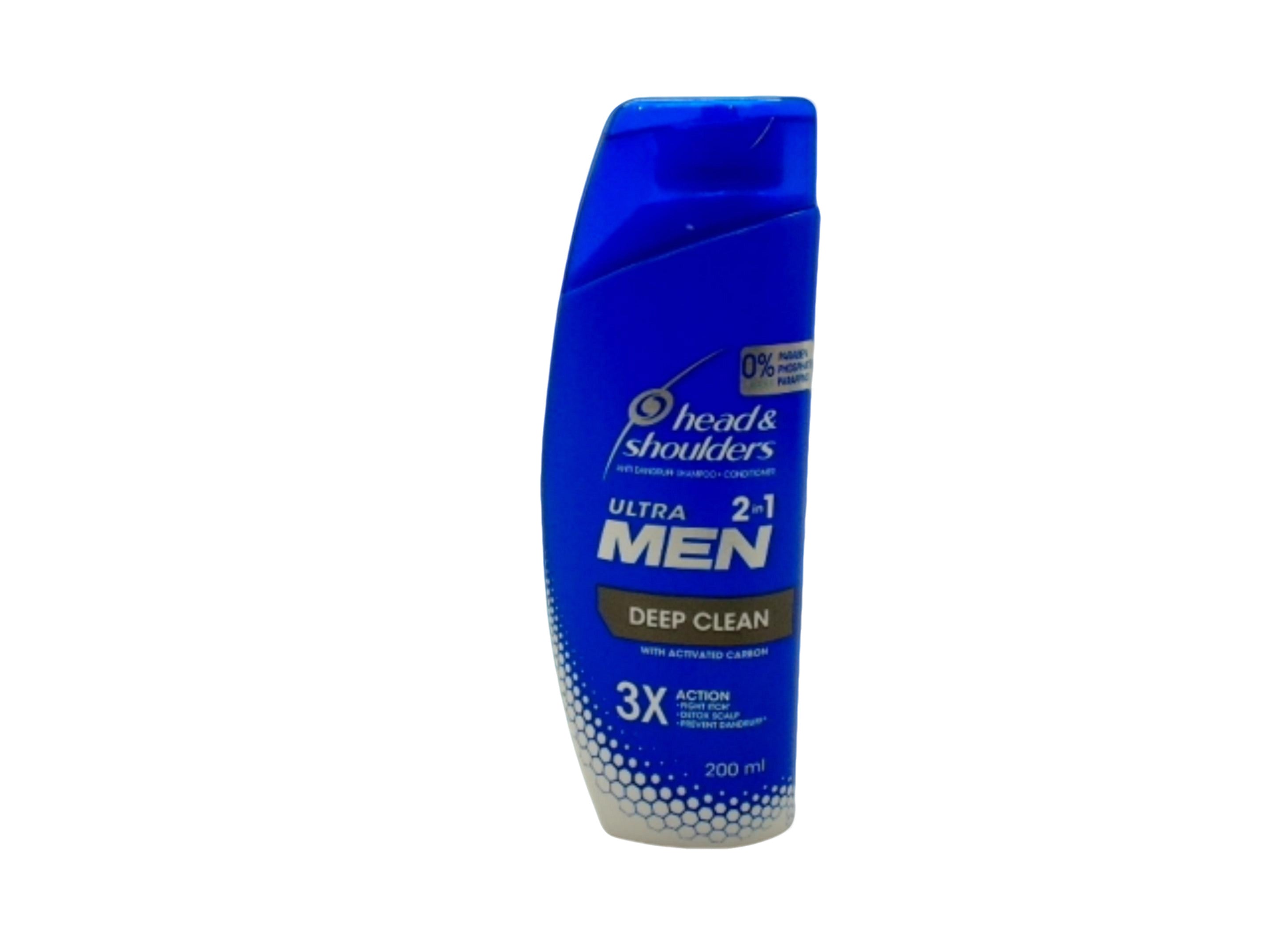 Head & Shoulders Deep Clean Ultra Men 2 In 1 Dandruff Shampoo 200mL