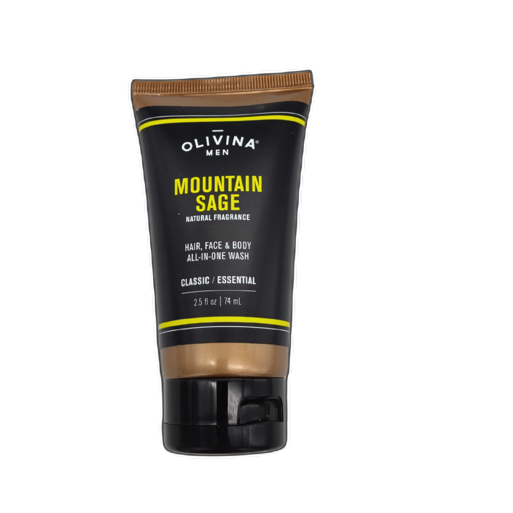 Hair, Face & Body Wash Mountain Sage 74ml Olivina Men