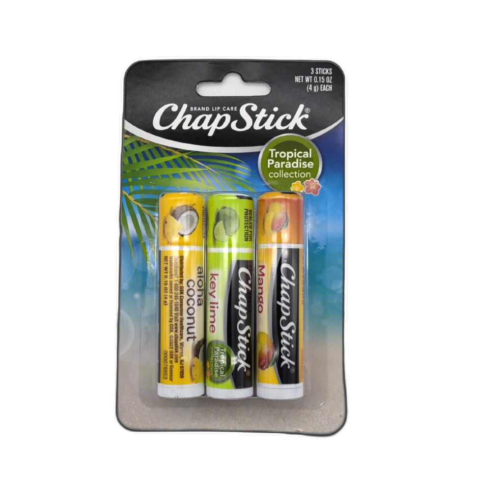 ChapStick Tropical Paradise Lip Balm 3-Pack