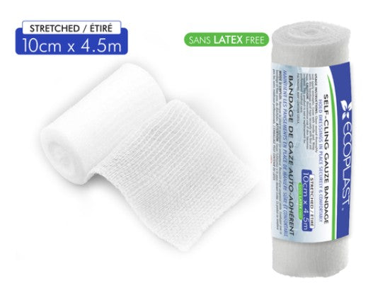 Ecoplast Self-Cling Gauze Bandage 4" x 15'