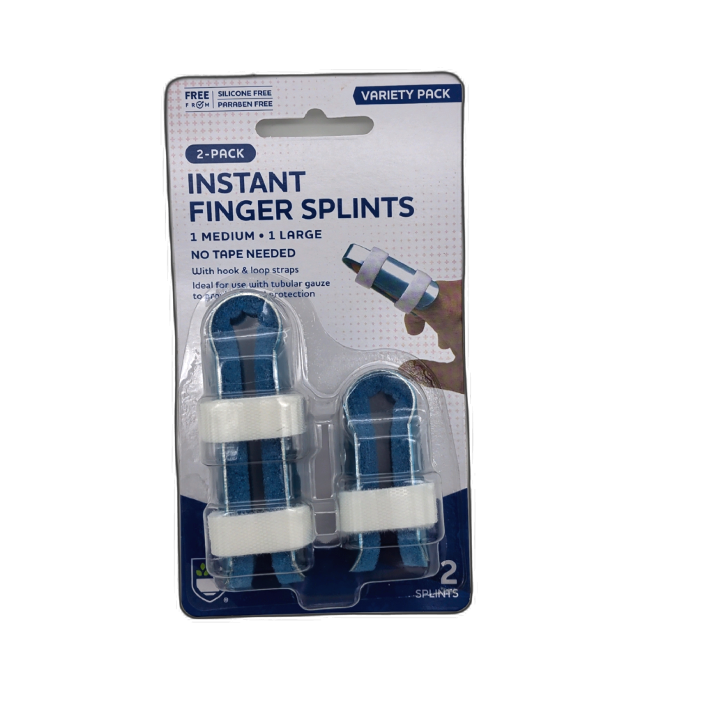 Instant Finger Splint 2-Pack Medium and Large