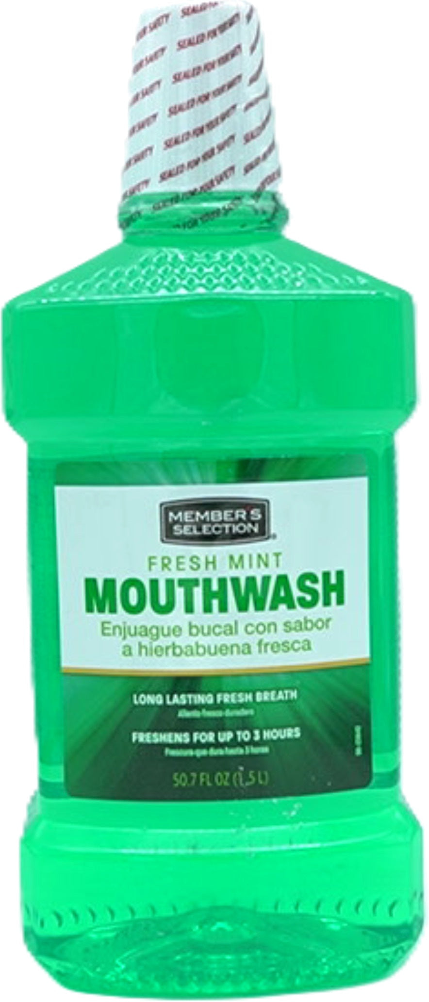 Member's Selection Fresh Mint Mouthwash 1.5L