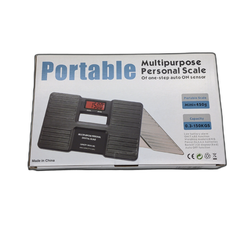 Portable multipurpose personal body weight scale 150kg capacity