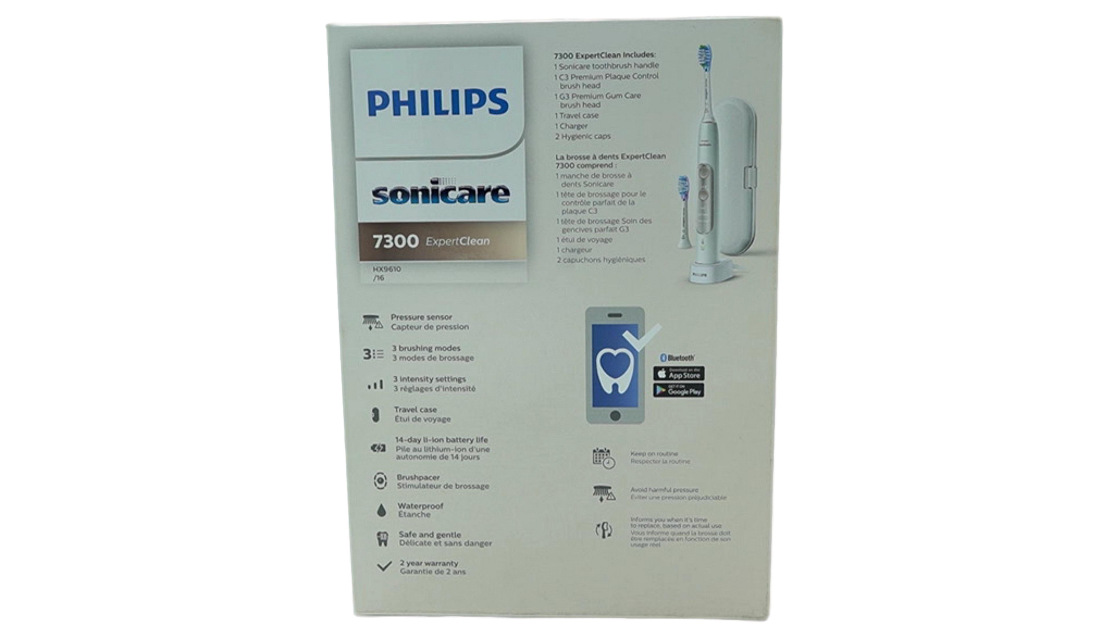 Philips Sonicare 7300 Electric Toothbrush - 2 Heads, Travel Case