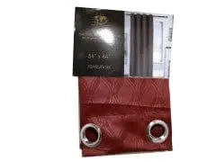 54X84" Embossed-Burgundy Curtain ALLTRA