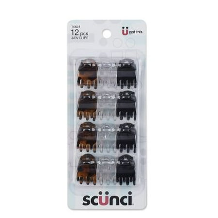 Scunci All Day Hold Claw Clips 12 Pack
