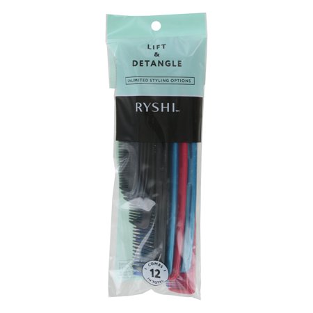 Ryshi Lift & Detangle Combs 12 Pack