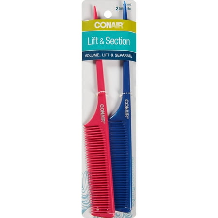 Conair Lift & Section Tail Combs 2 Pack