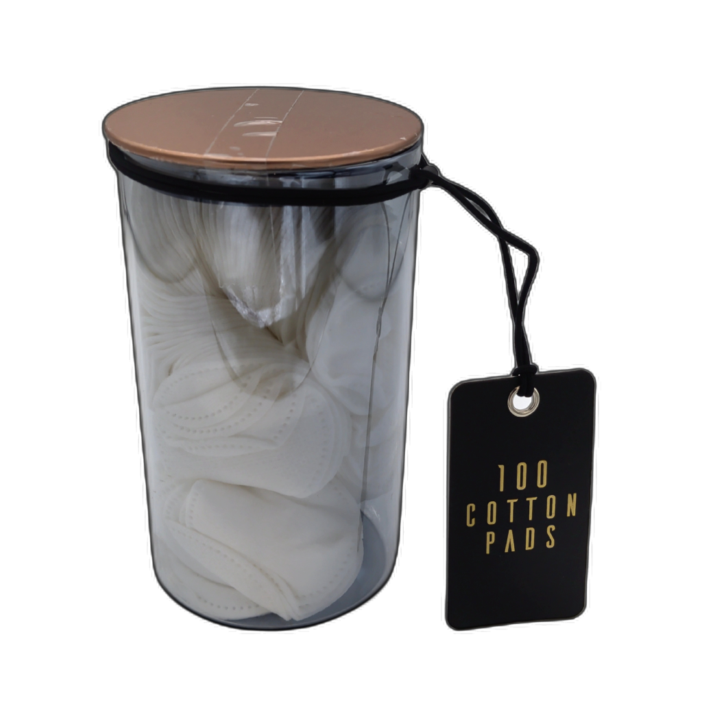 100 Cotton Pads In Glass Jar