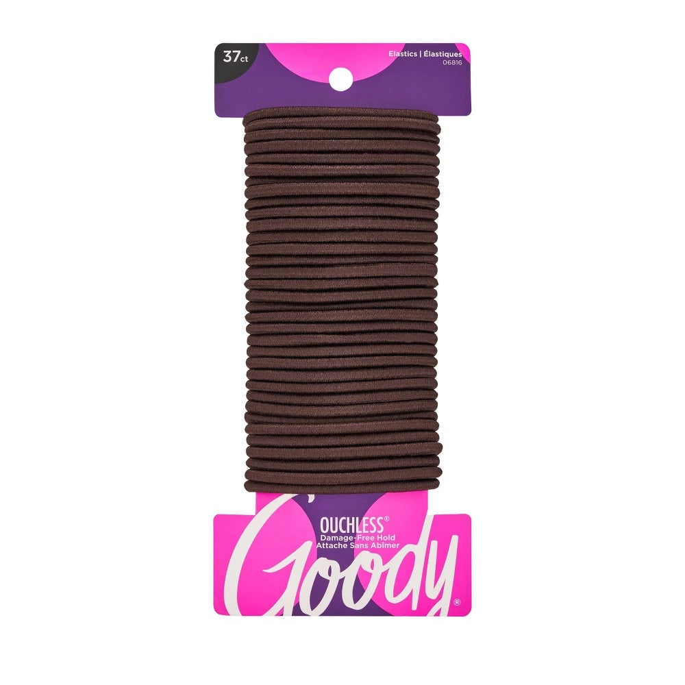 Goody Ouchless Brown Hair Elastics 37 Pack