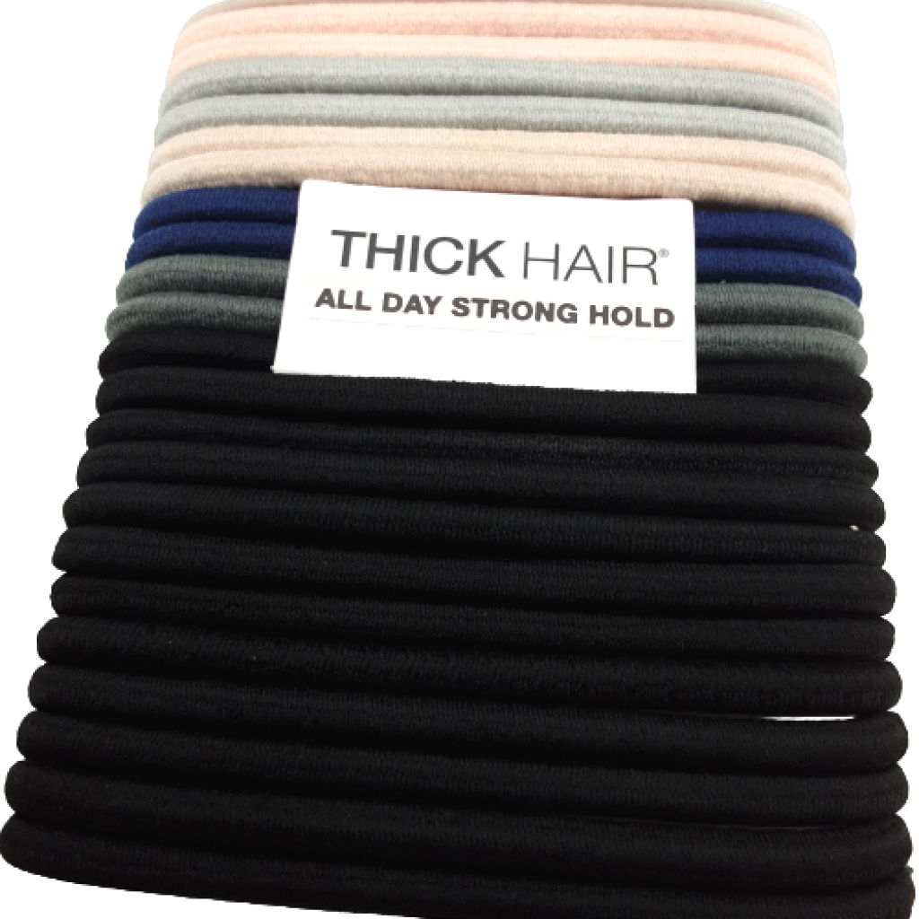 Scunci No Damage Thick Hair Elastics 24 Pack Assorted
