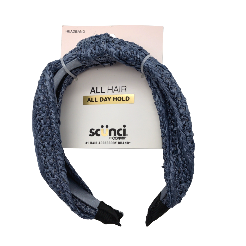 Scunci Blue Raffia Headband