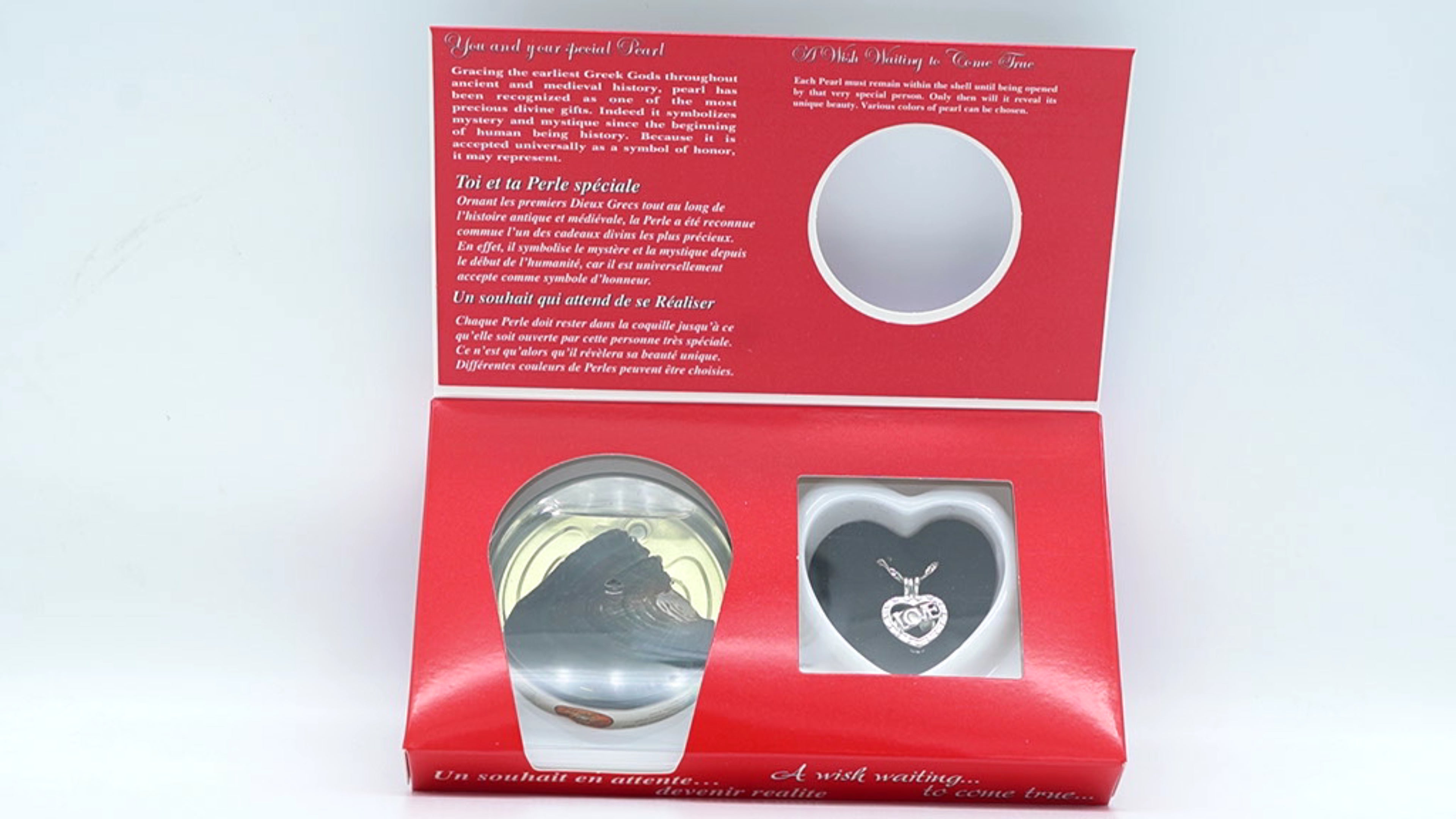 Love Heart Pearl Necklace - Romantic Gift Jewelry