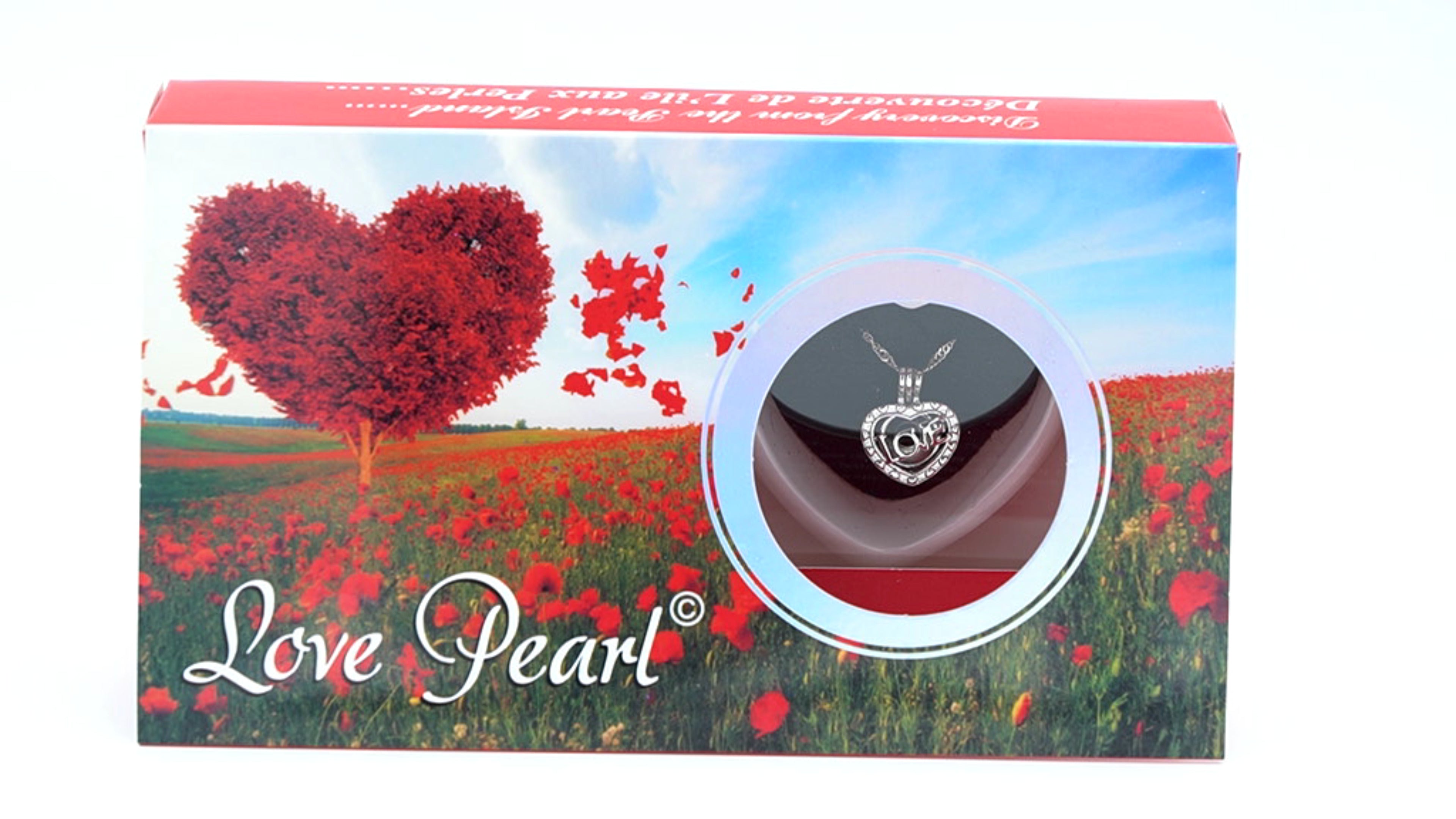 Love Heart Pearl Necklace - Romantic Gift Jewelry