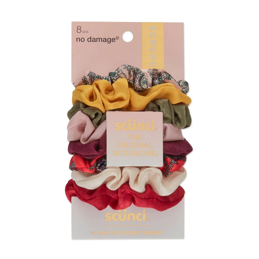 Scunci No Damage Scrunchies 8 Pack