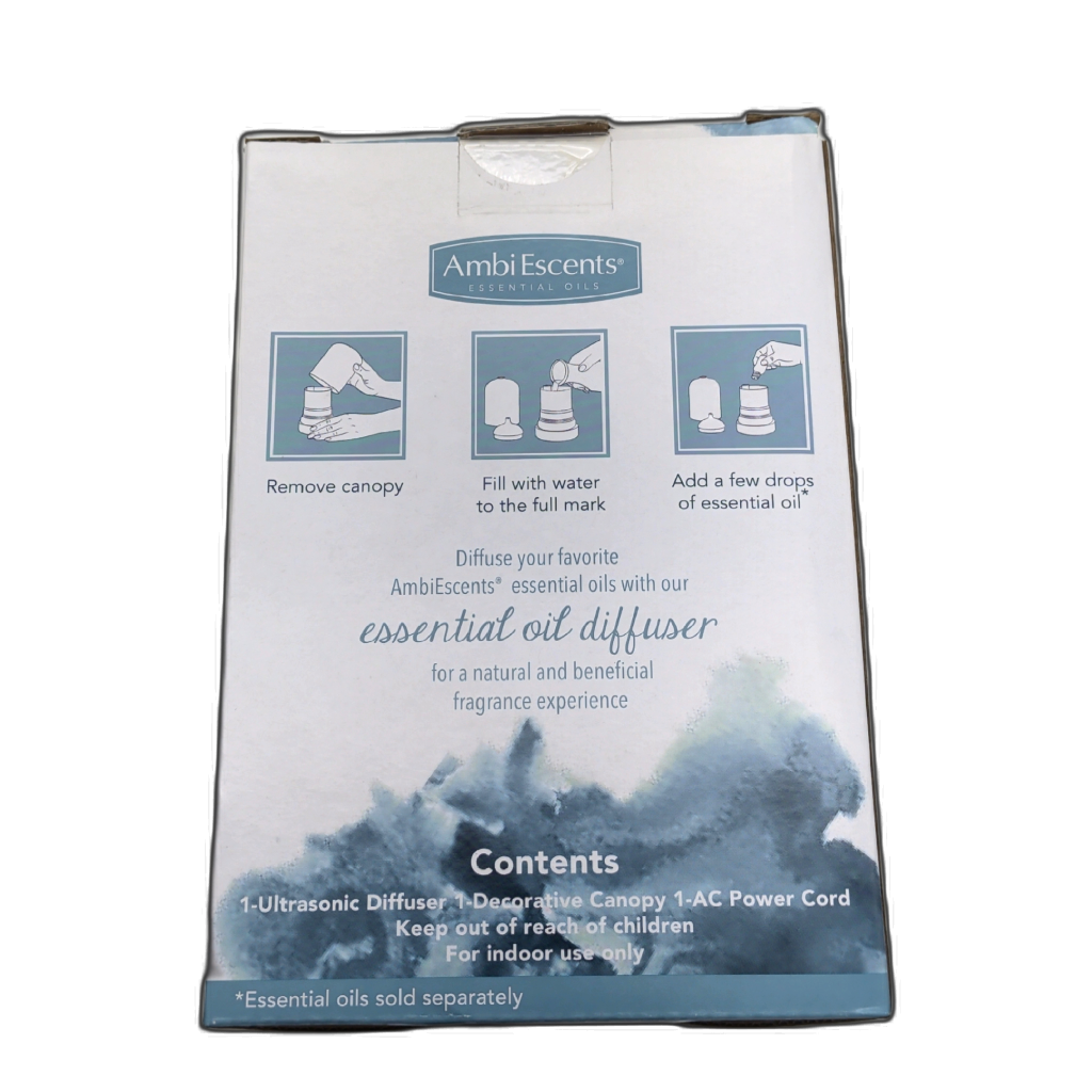 Essential Oil Diffuser 100mL Blue Bubble Ambi Escents — detail