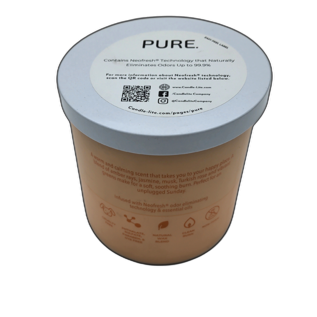 Soft Amber and Geranium 16oz Jar Candle