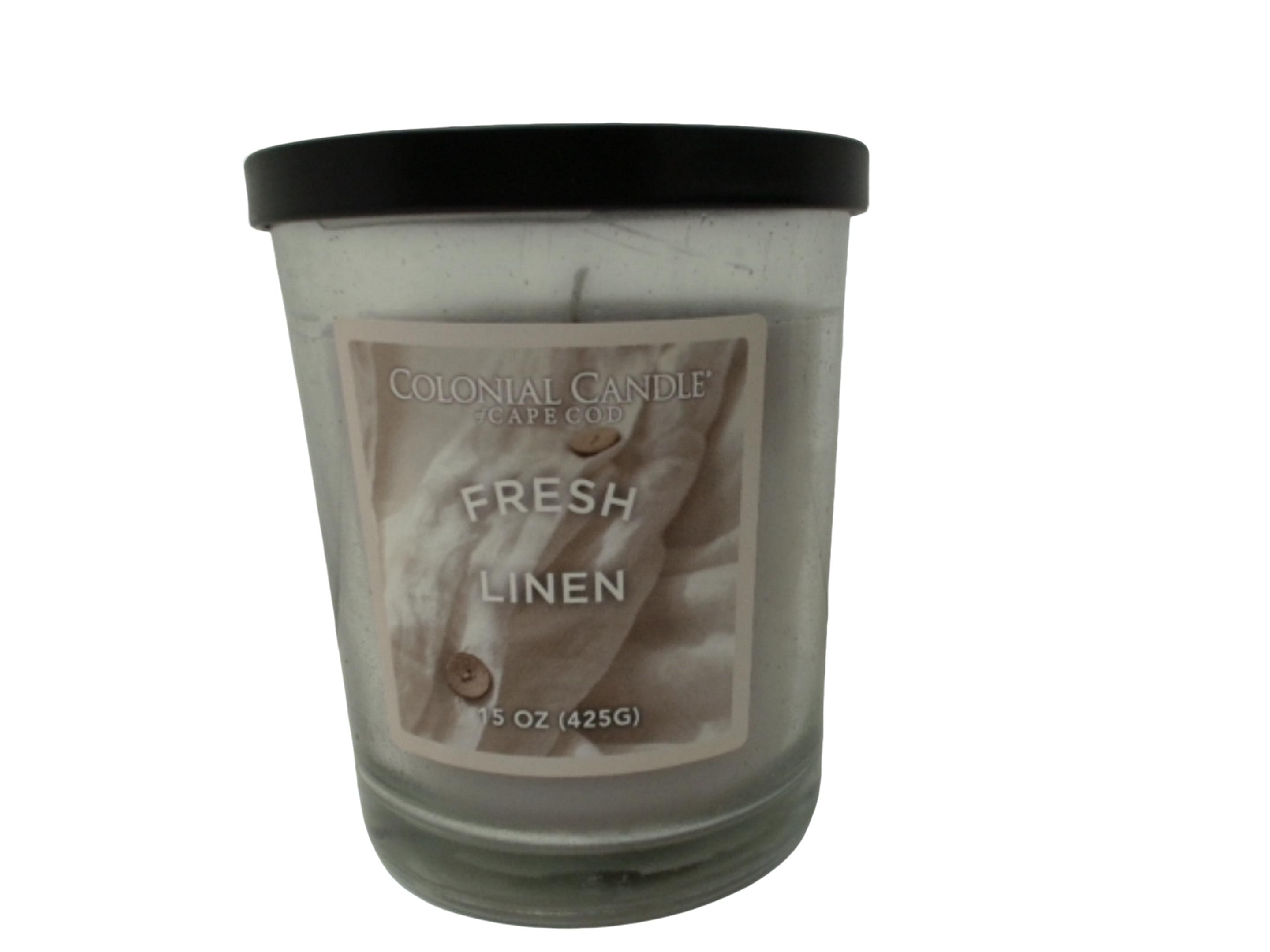 Jar Candle 15oz. Fresh Linen Colonial Candle - Brantford Surplus