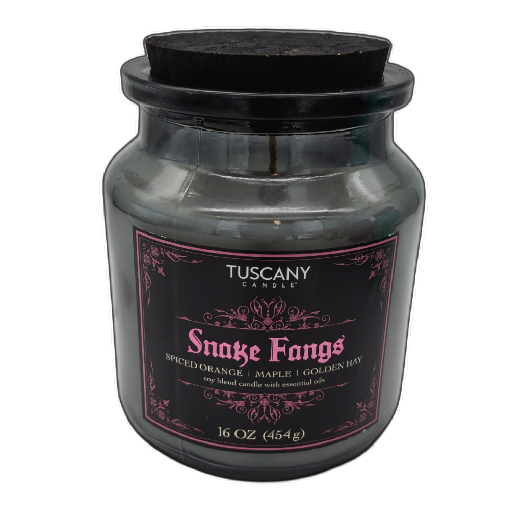 Tuscany Snake Fangs 16oz Halloween Scented Jar Candle