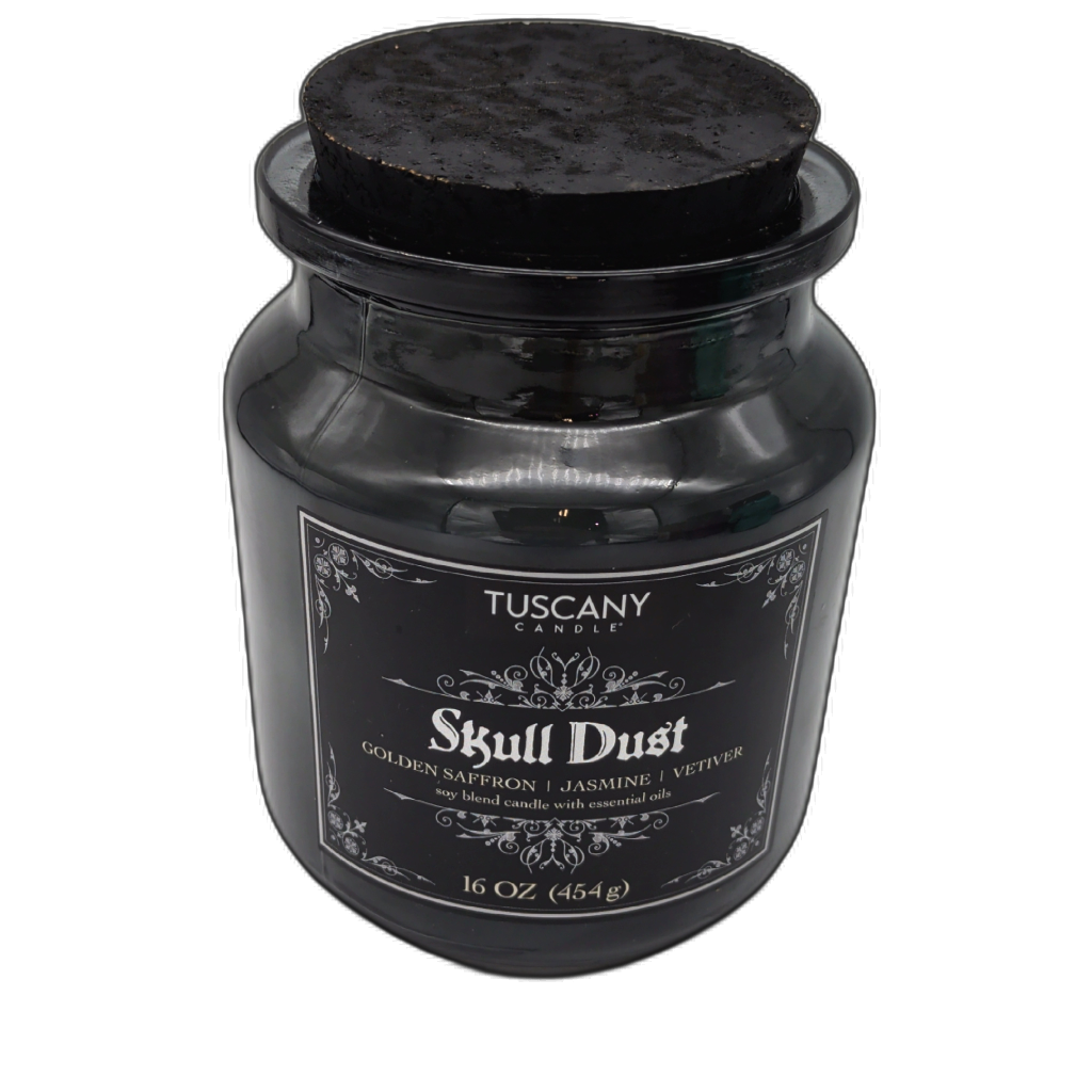 Tuscany Skull Dust 16oz Halloween Scented Jar Candle