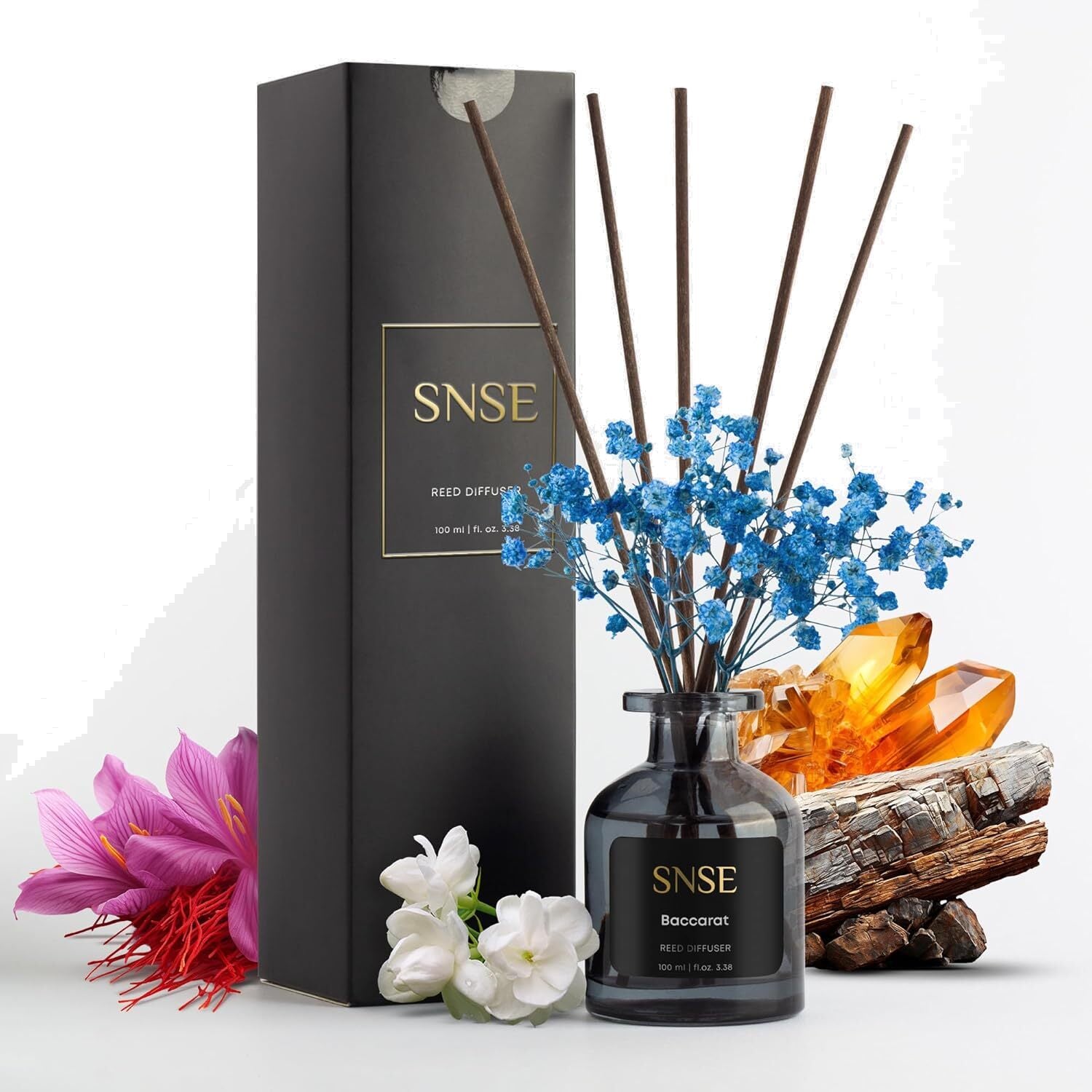 Baccarat Reed Diffuser 100mL with Flowers 8 Reeds