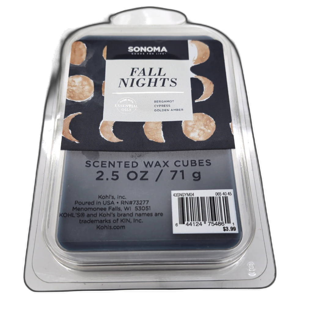 Sonoma Fall Nights 2.5oz Wax Melts