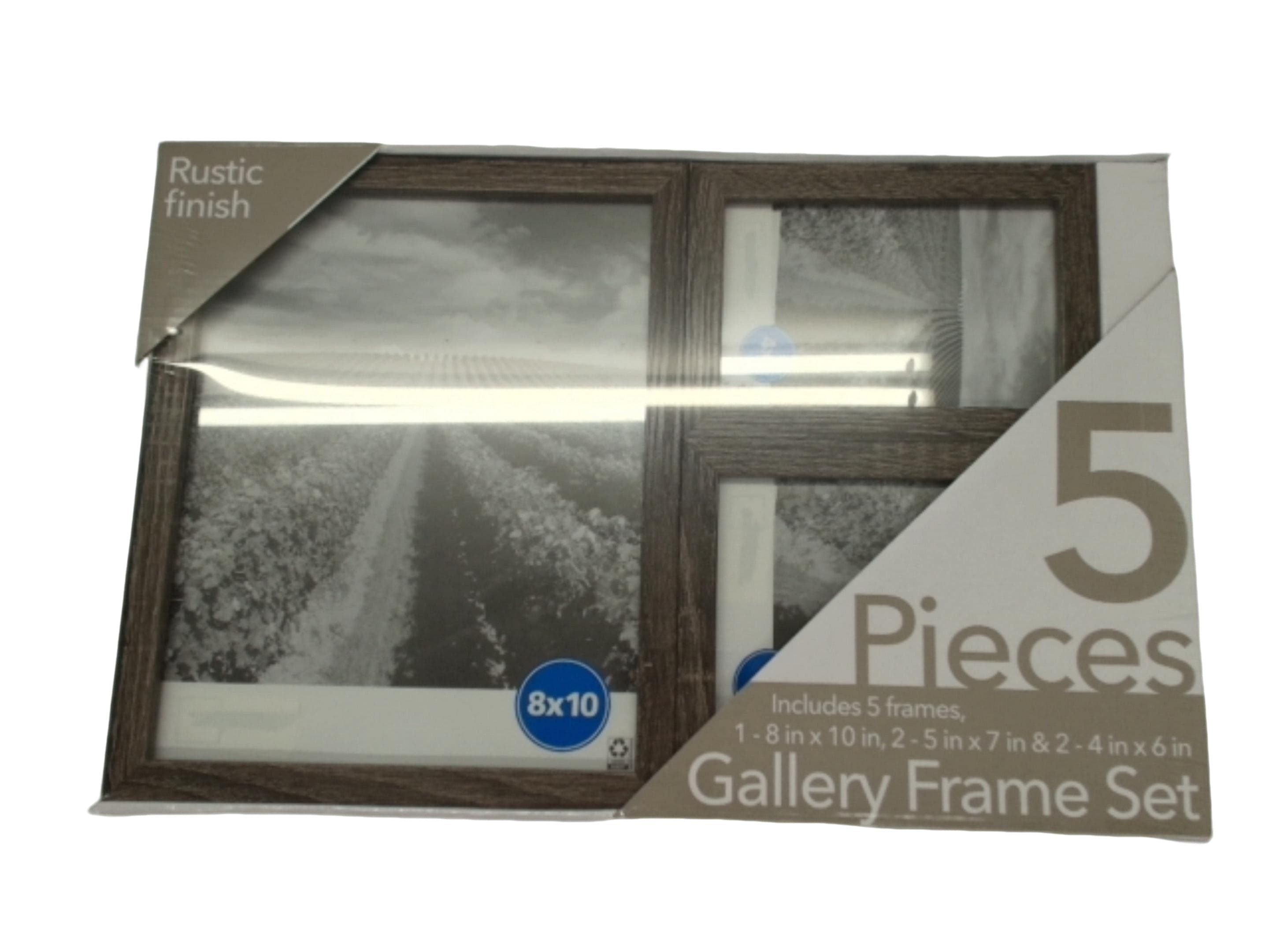 Gallery Frame Set 5pcs. Rustic Finish (ENDCAP) - Brantford Surplus