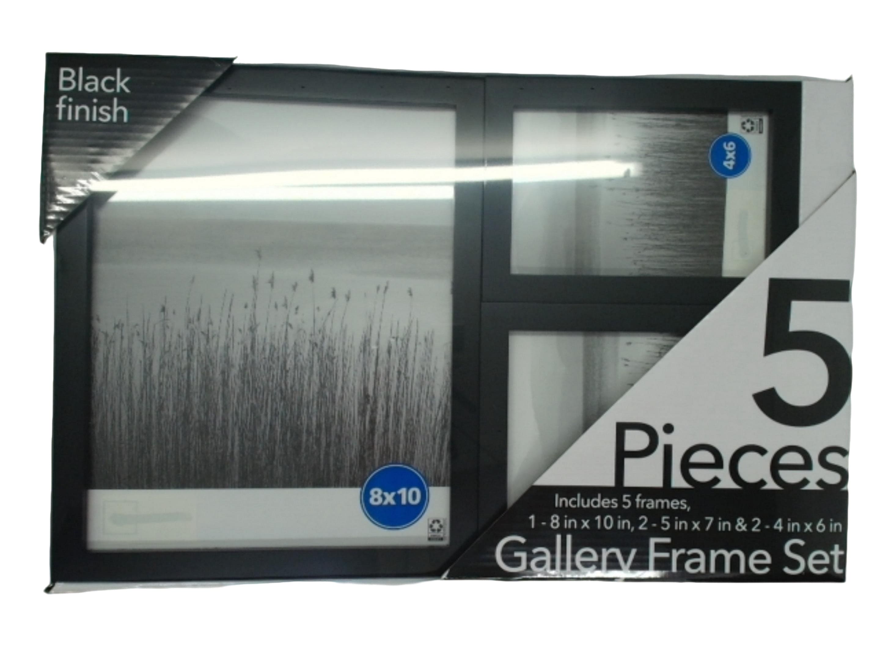 Gallery Frame Set 5pcs. Black Finish (ENDCAP) - Brantford Surplus