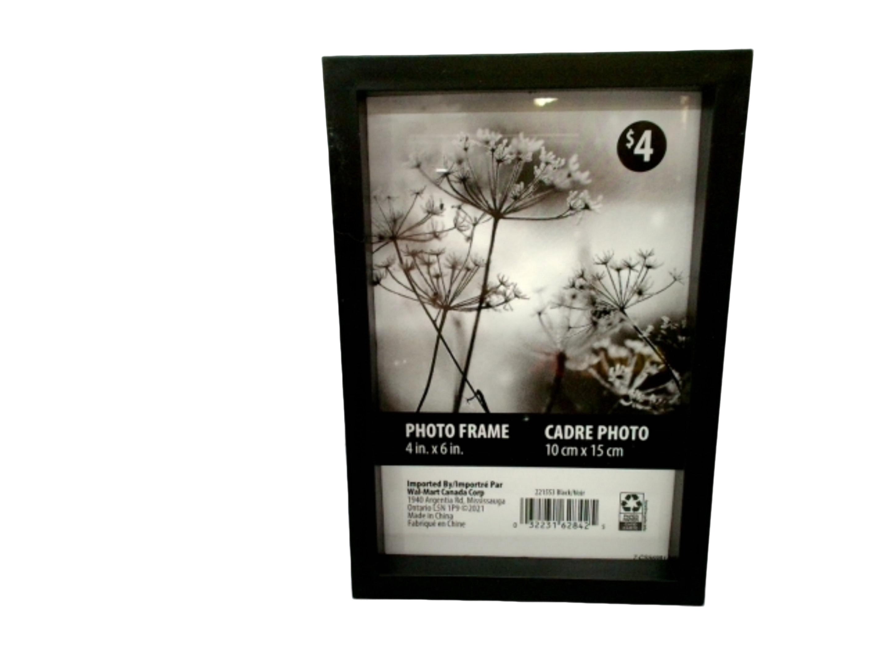 Photo Frame 4" x 6" Gally Black