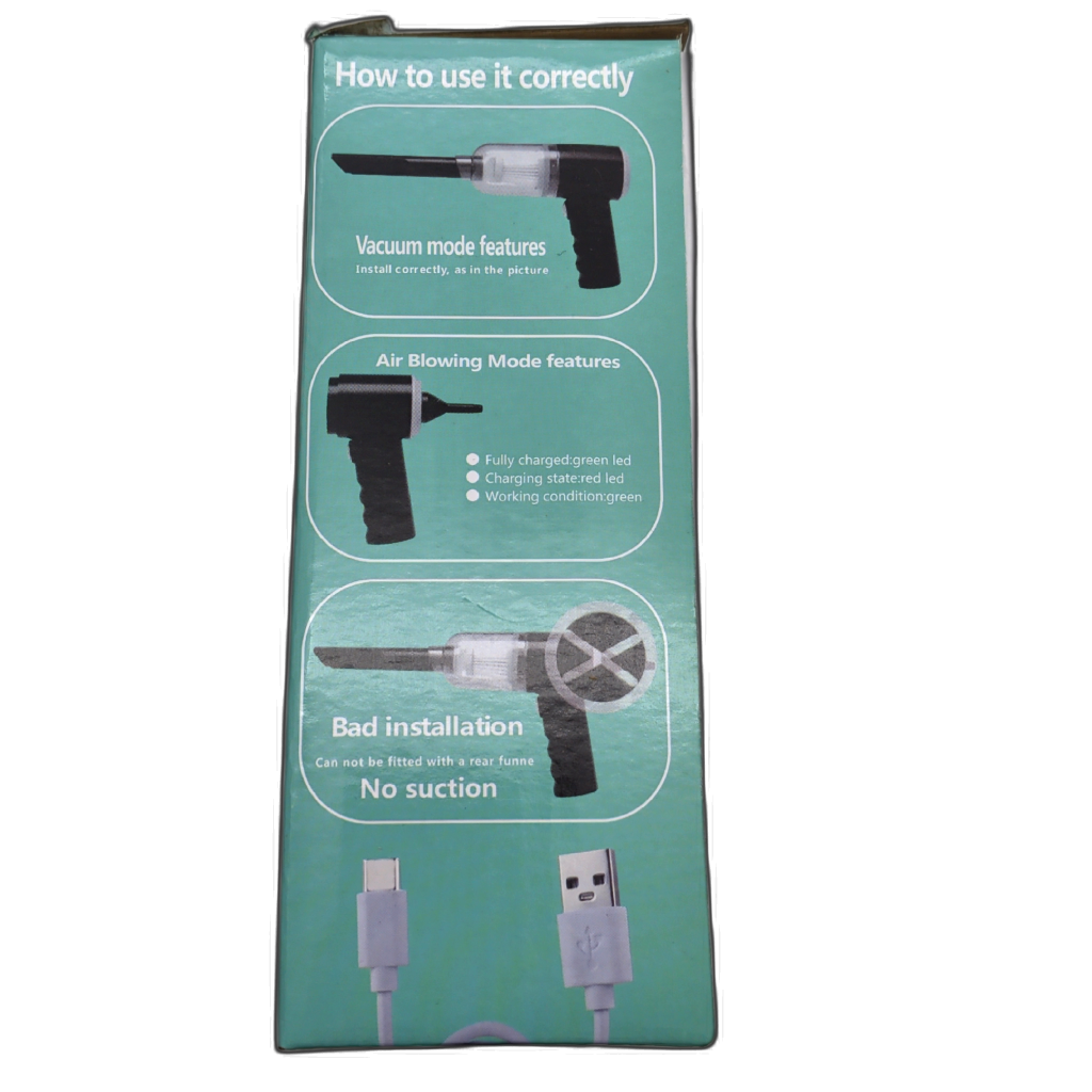 3-in-1 Portable Mini Vacuum Cleaner — attachments