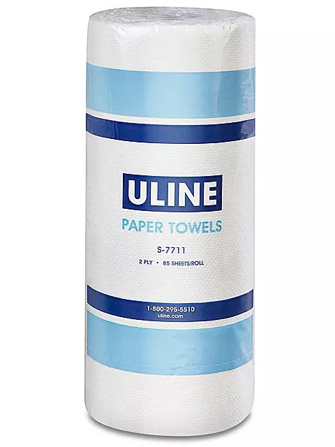 Uline 2-Ply Paper Towels 85 Sheets Per Roll