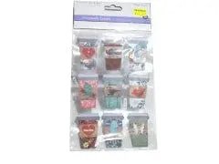 5x7 3D Handmade Sticker Coffee Time - Brantford Surplus