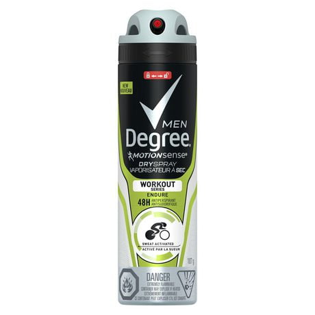 Degree Advanced Antiperspirant Dry Spray Workout 107g