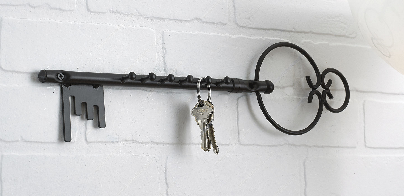 Richelieu 17" Wrought Iron Key Hook 6 Hooks
