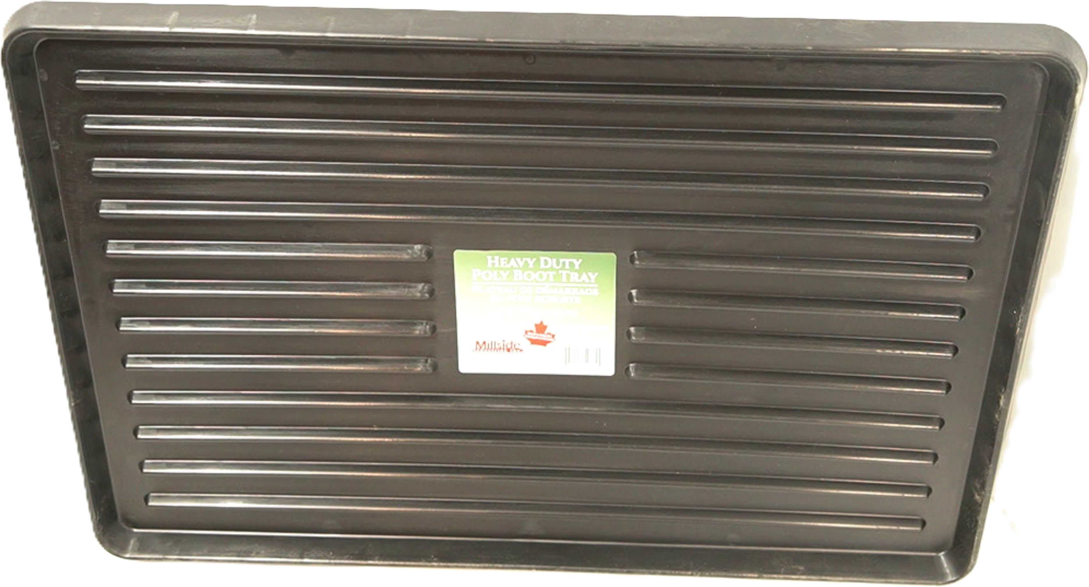 Millside Heavy Duty Black Boot Tray 17"x27"