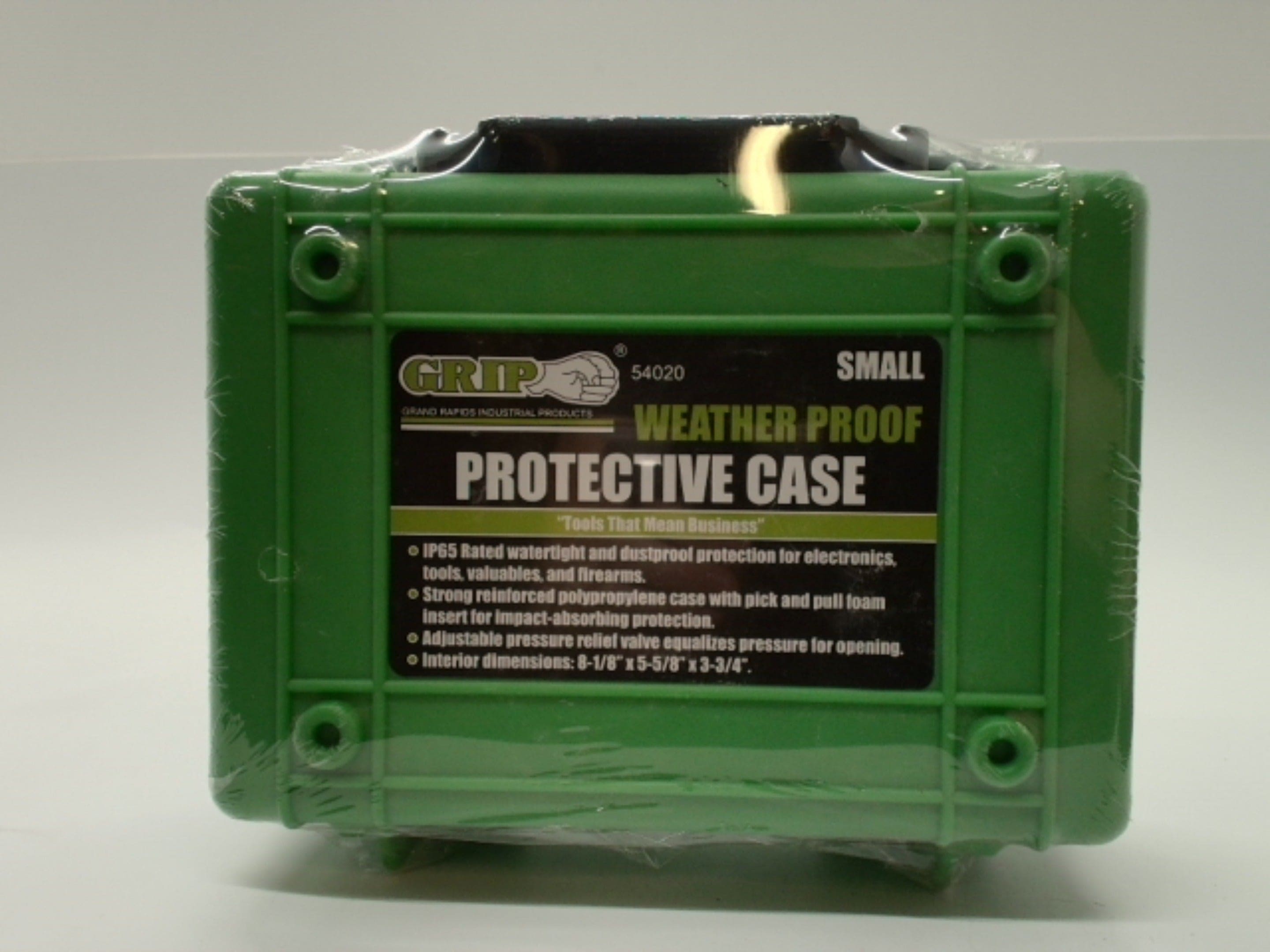 Weather Proof Protective Case Small 8-1/8" X 5-5/8" X 3-3/4" Green - Brantford Surplus