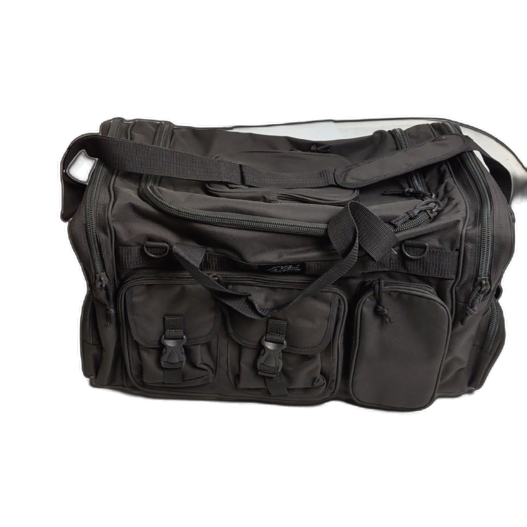 NexPak 26-inch grey tactical gear bag with MOLLE webbing