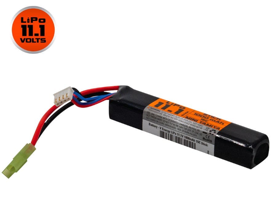 Battery - 11.1v LiPo Stick Style 1000mAh 30c (Mini TAMIYA Connector) - Brantford Surplus