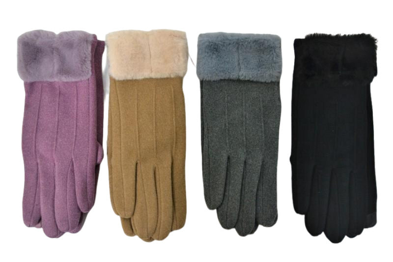 LADIES FLEECE GLOVES ASST'D COLORS - Brantford Surplus