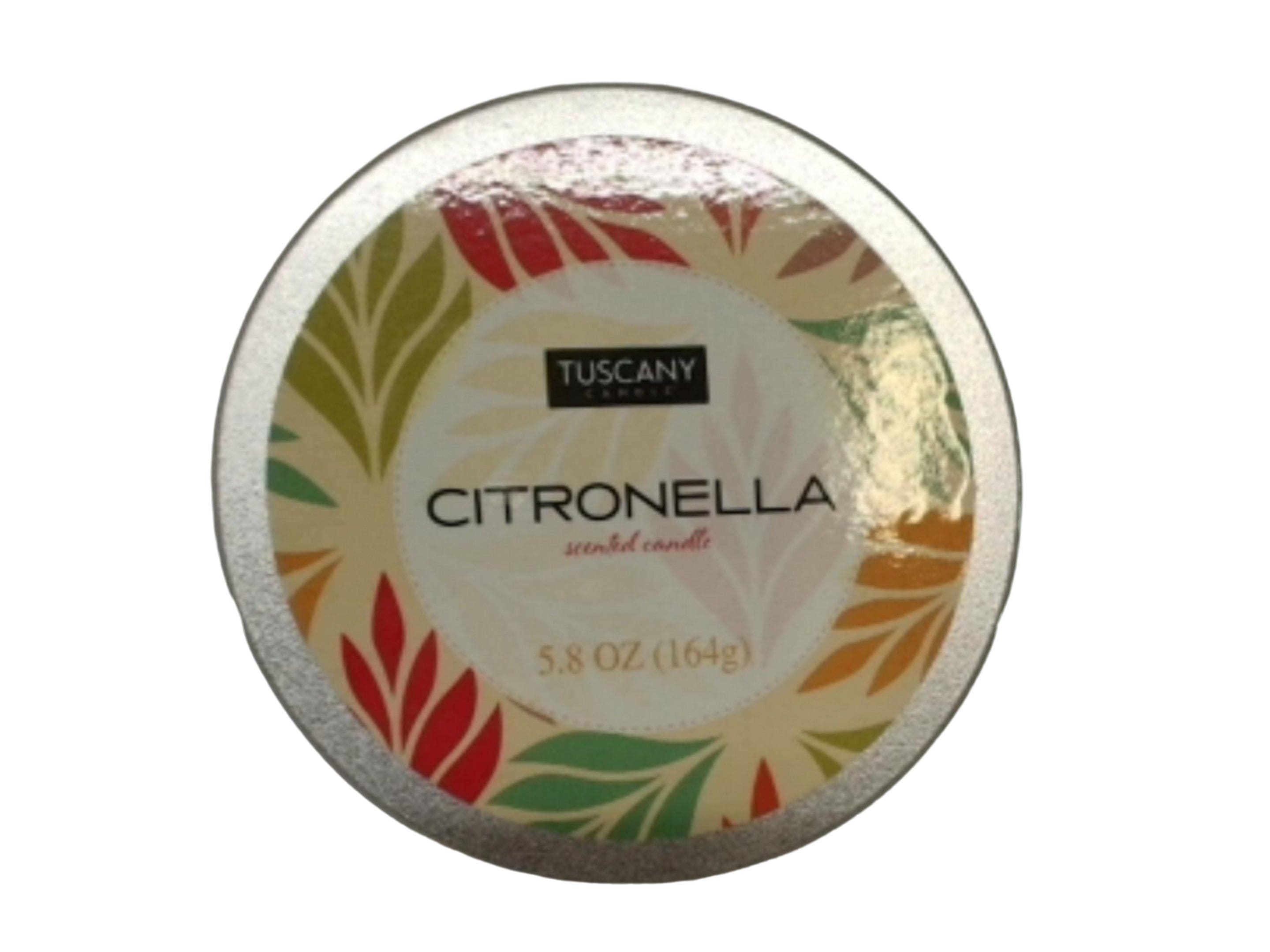 Citronella Scented Candle 5.8oz. Tuscany - Brantford Surplus