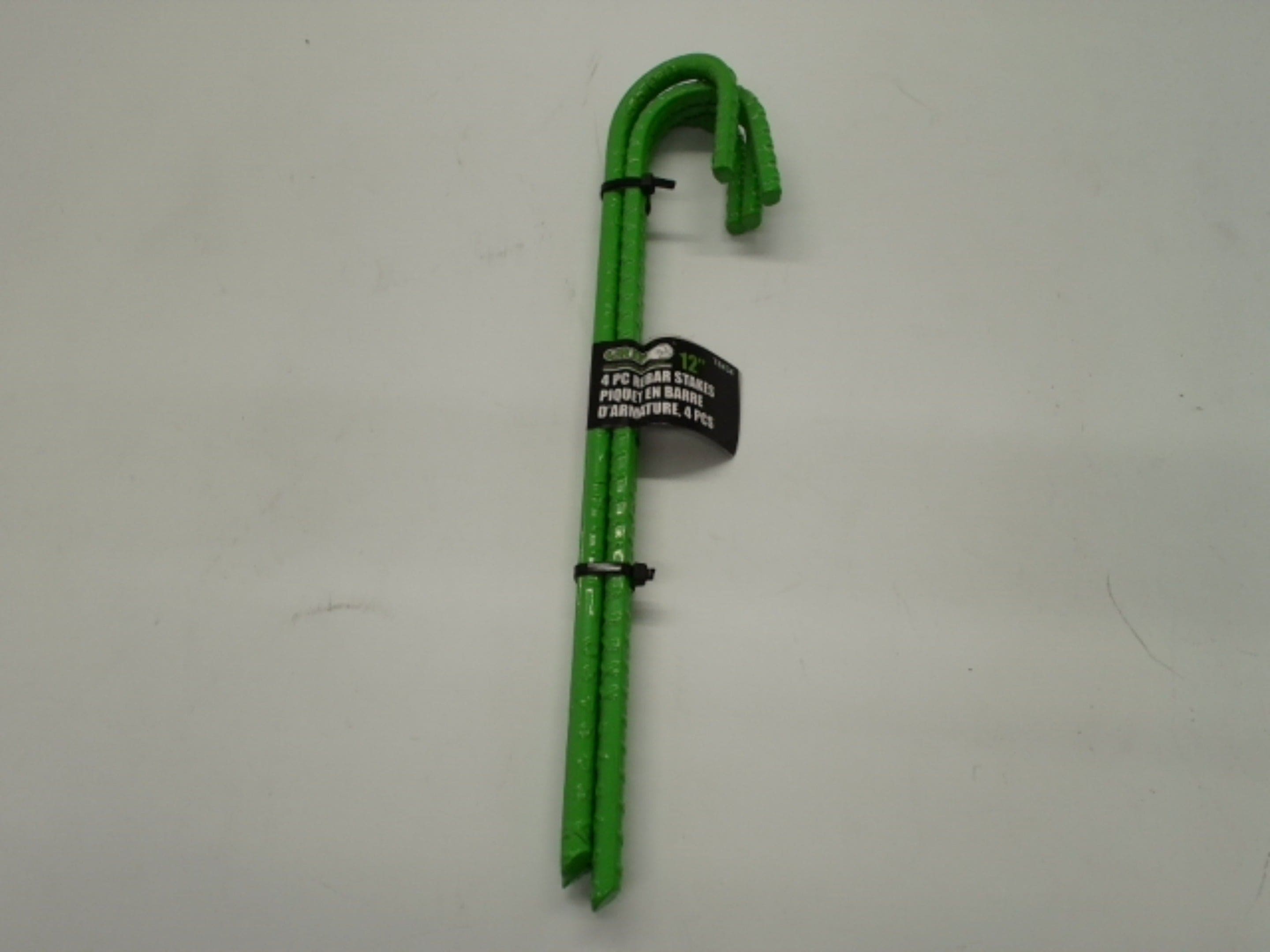 Rebar Pegs 12" 4pk. Green Grip - Brantford Surplus