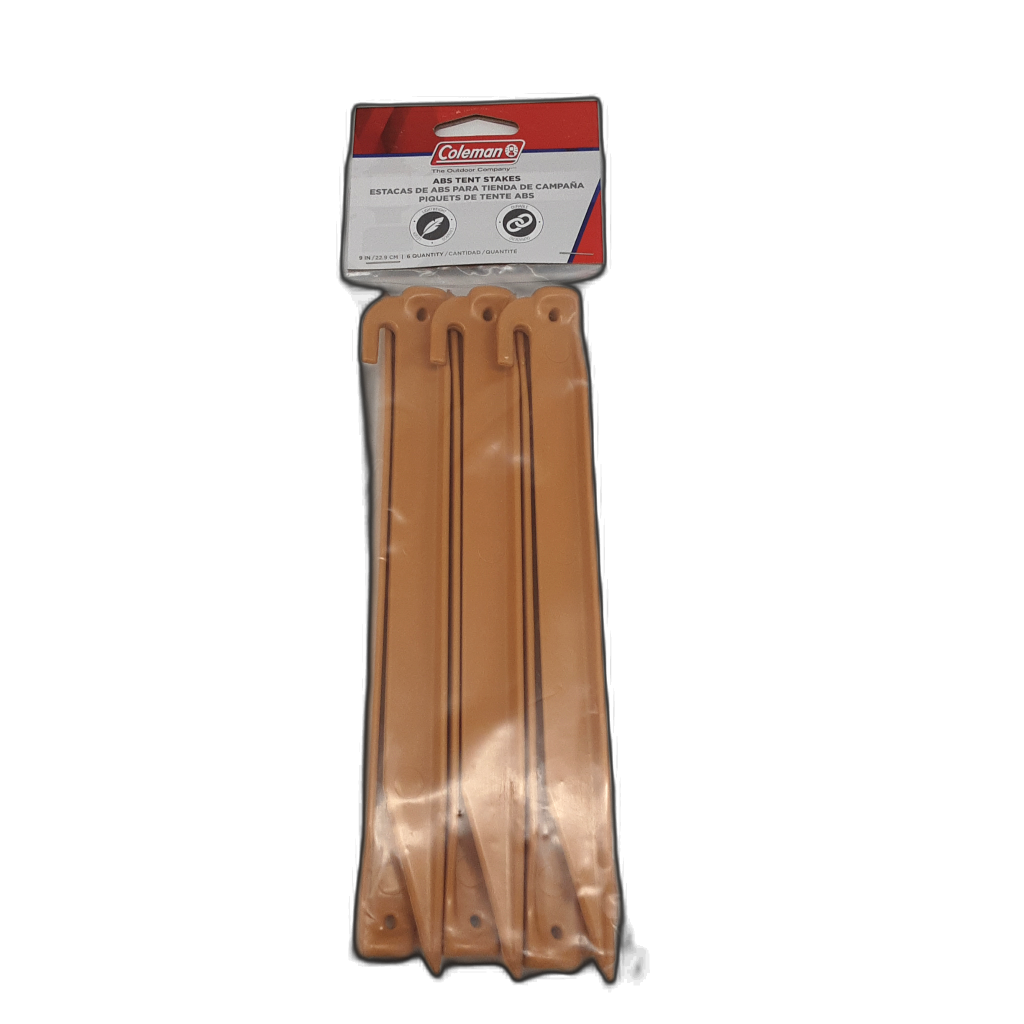 Coleman ABS Tent Stakes 9" 6-Pack