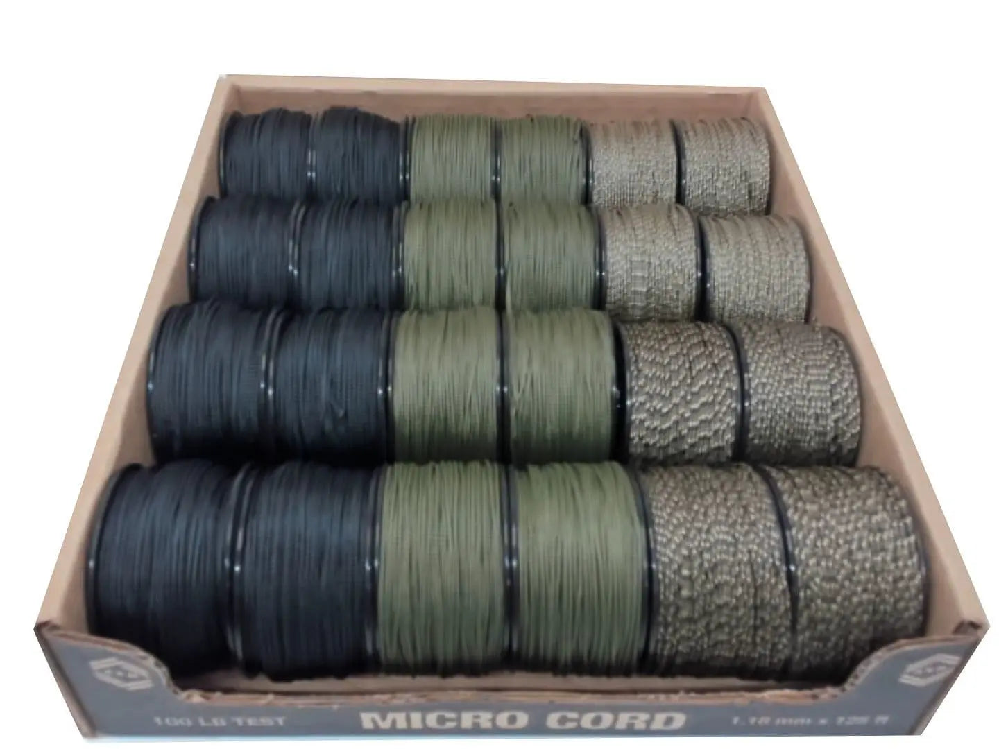 Micro Sport Cord Braided Camo/Black 1.18mm(3/64") x 110ft KWDC