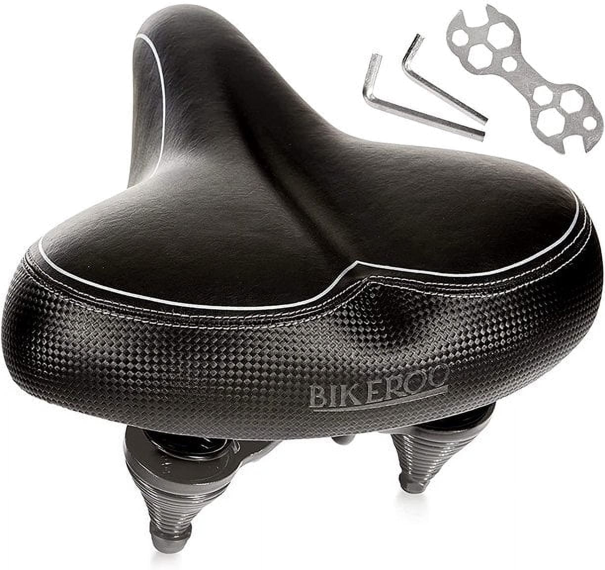 Bikeroo Wide Cushioned Comfortable Bike Saddle Seat
